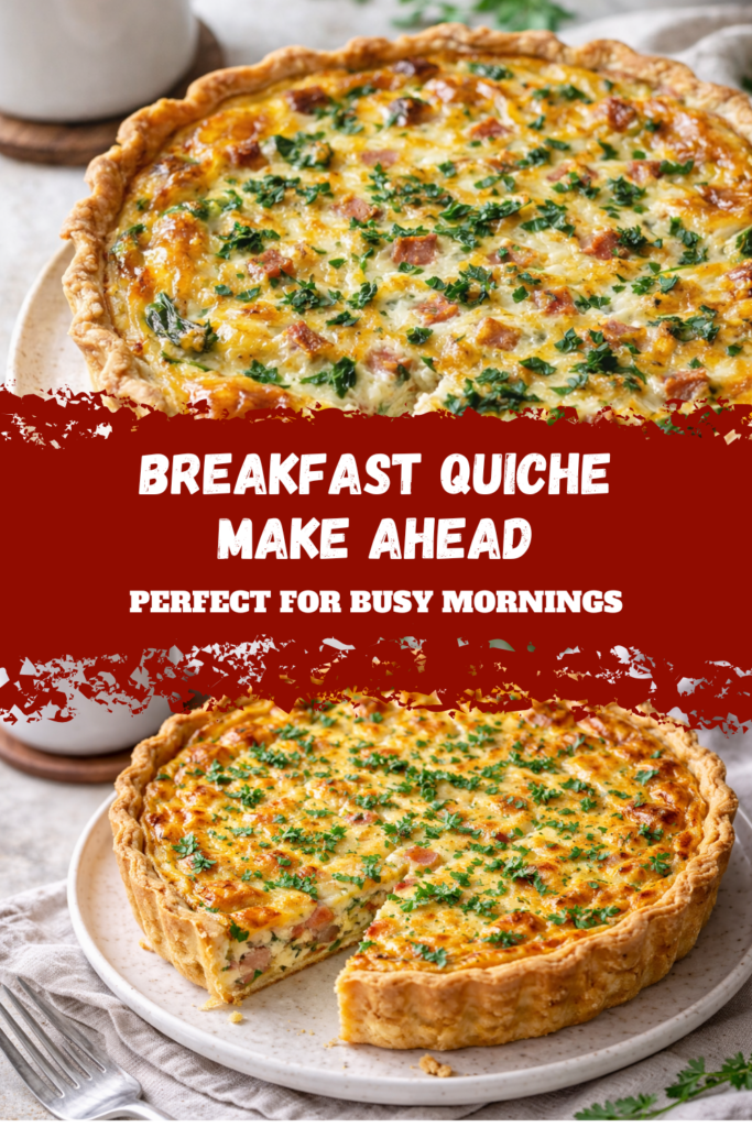 Breakfast Quiche Make Ahead – Perfect for Busy Mornings