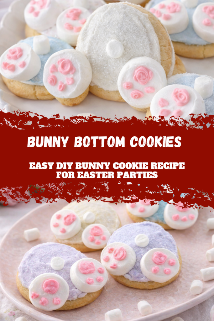 Bunny Bottom Cookies – Easy DIY Bunny Cookie Recipe for Easter Parties