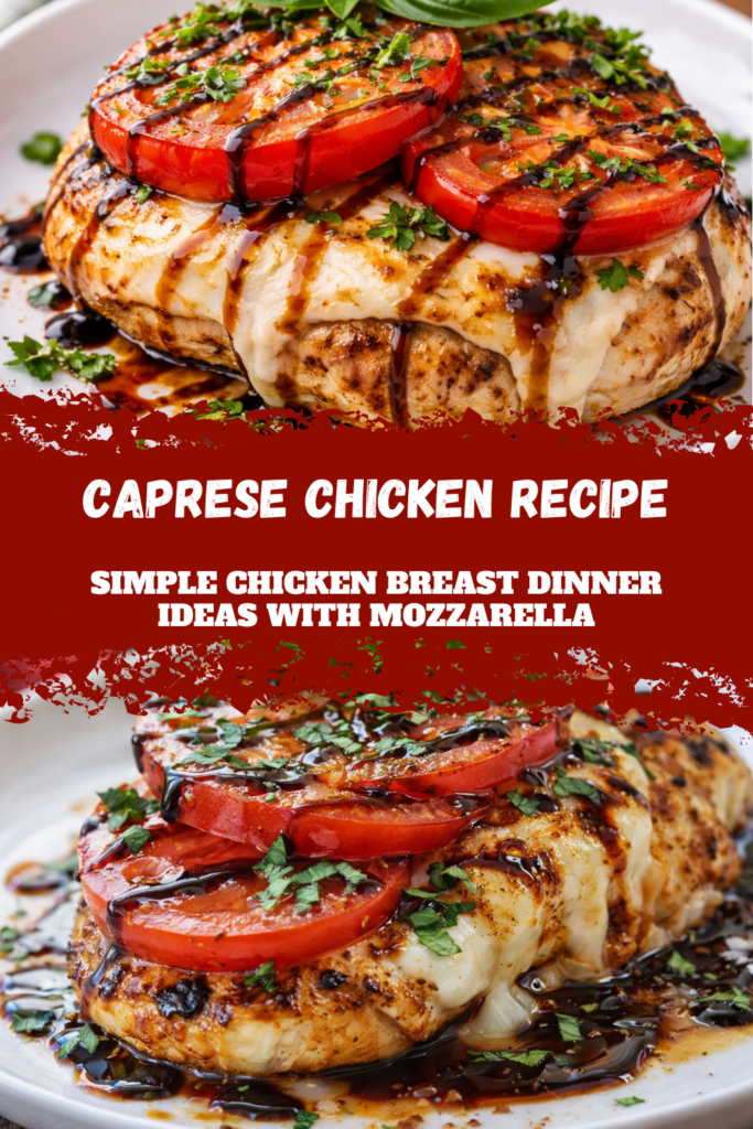 Caprese Chicken Recipe – Simple Chicken Breast Dinner Ideas with Mozzarella
