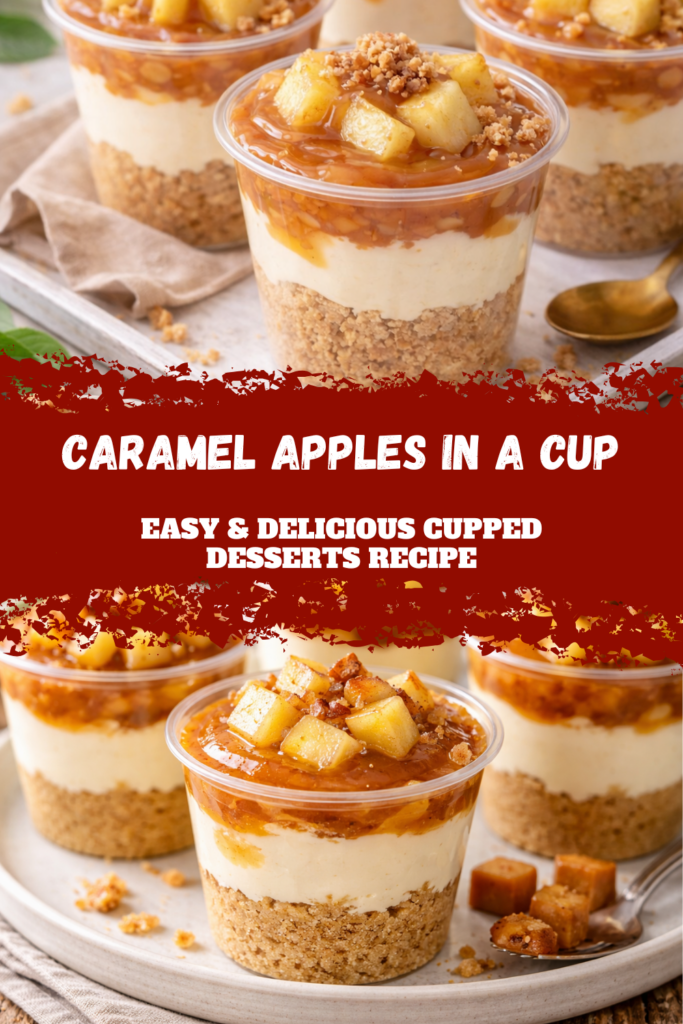 Caramel Apples in a Cup Easy & Delicious Cupped Desserts Recipe
