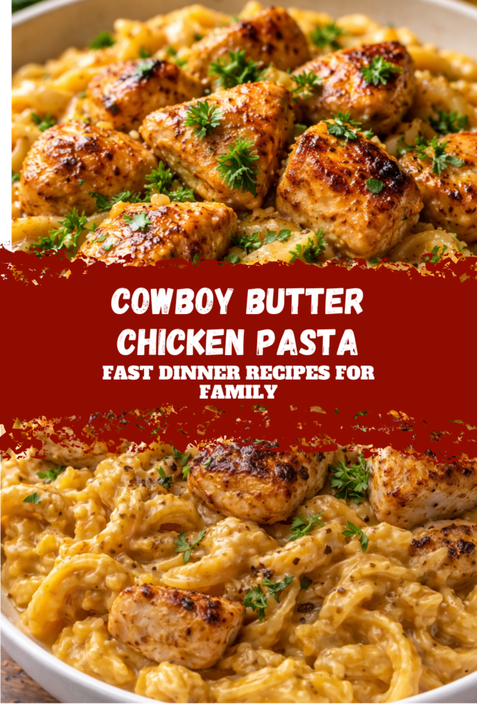 Cowboy Butter Chicken Pasta – Fast Dinner Recipes For Family