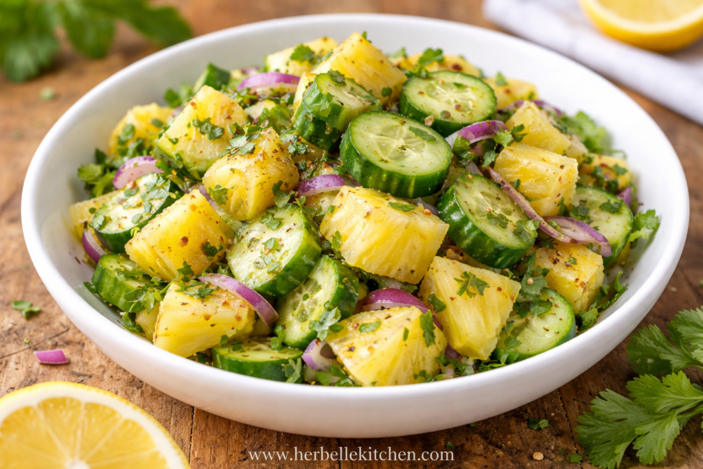Easy Pineapple Cucumber Salad Recipe – Perfect Picnic & Summer Lunch Ideas