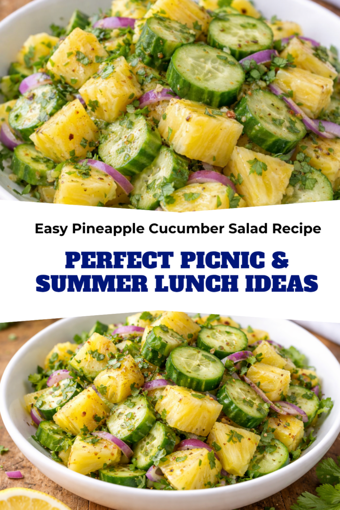 Easy Pineapple Cucumber Salad Recipe – Perfect Picnic & Summer Lunch Ideas