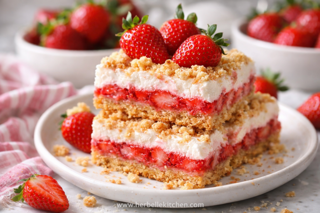 Easy Strawberry Shortcake Bars – Fun Summer Dessert Recipes Everyone Loves