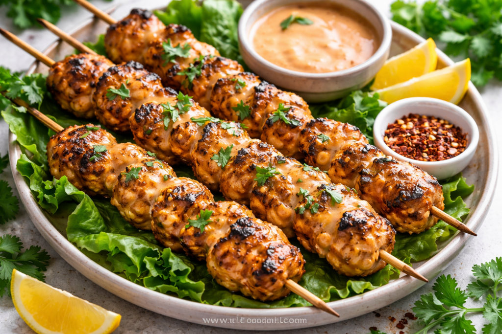 Healthy Bang Bang Chicken Skewers for Easy Air Fryer Recipes Healthy