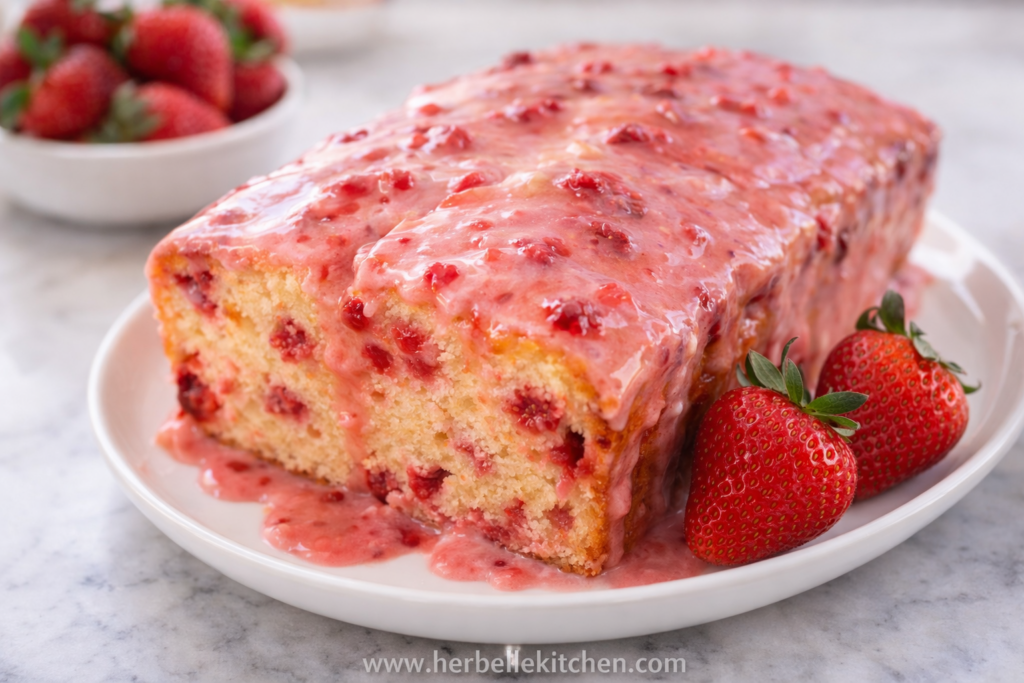 Homemade Strawberry Pound Cake – Easy Strawberry Pound Cake Recipe From Scratch