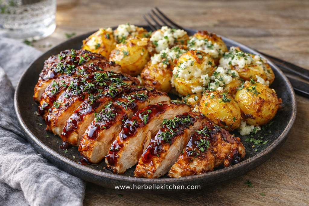 Honey BBQ Chicken Potatoes for Easy Dinners With Potatoes and Chicken