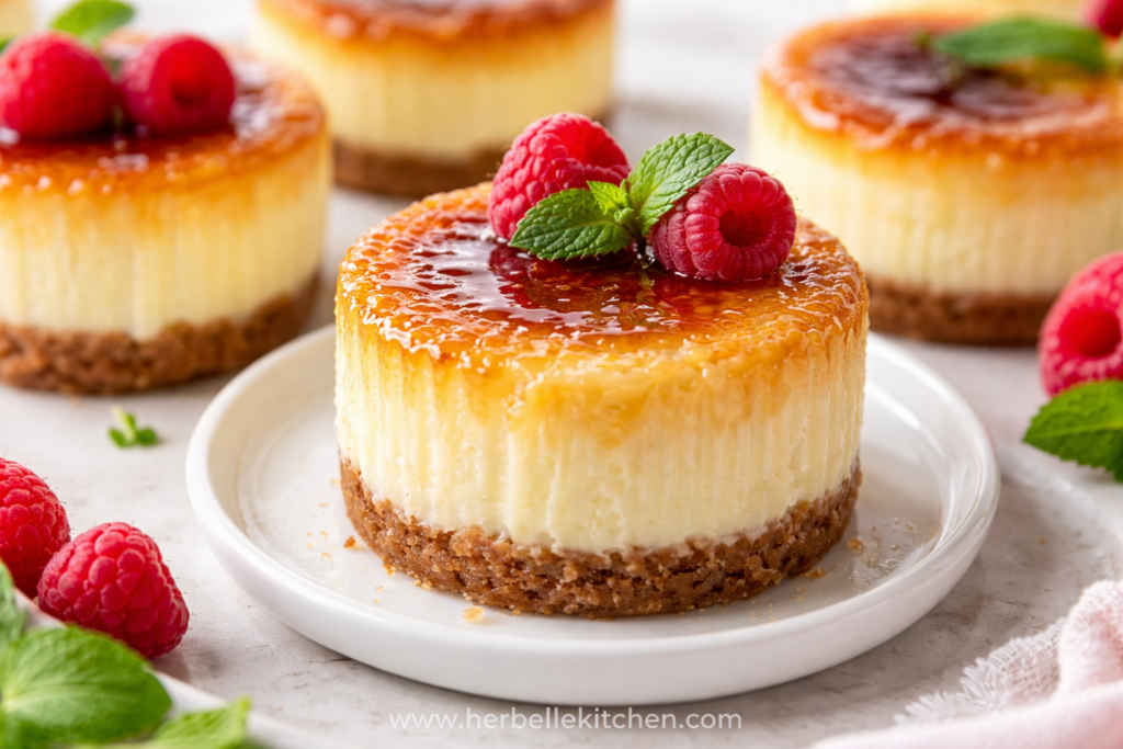 Mini Crème Brûlée Cheesecakes – Impressive Dessert for Beginners
