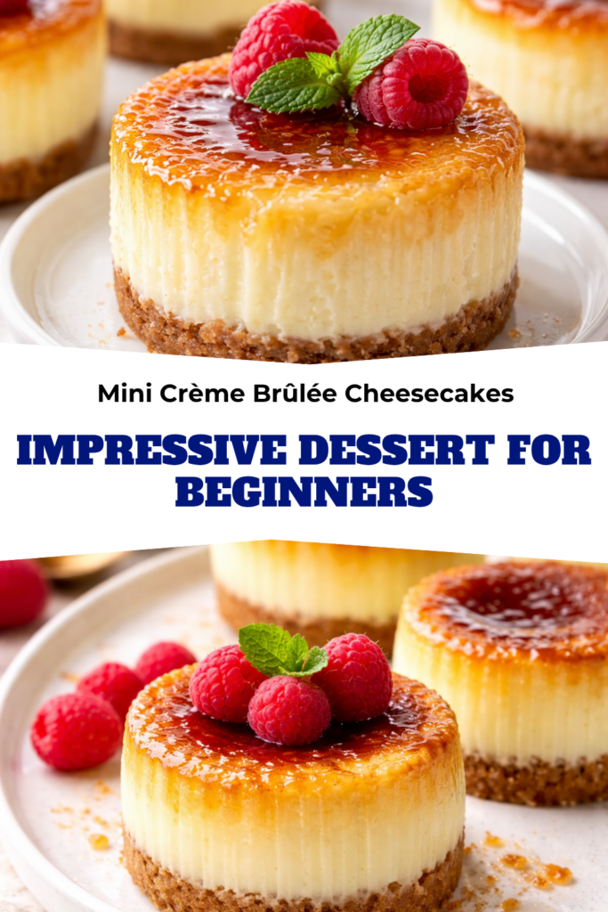 Mini Crème Brûlée Cheesecakes – Impressive Dessert for Beginners