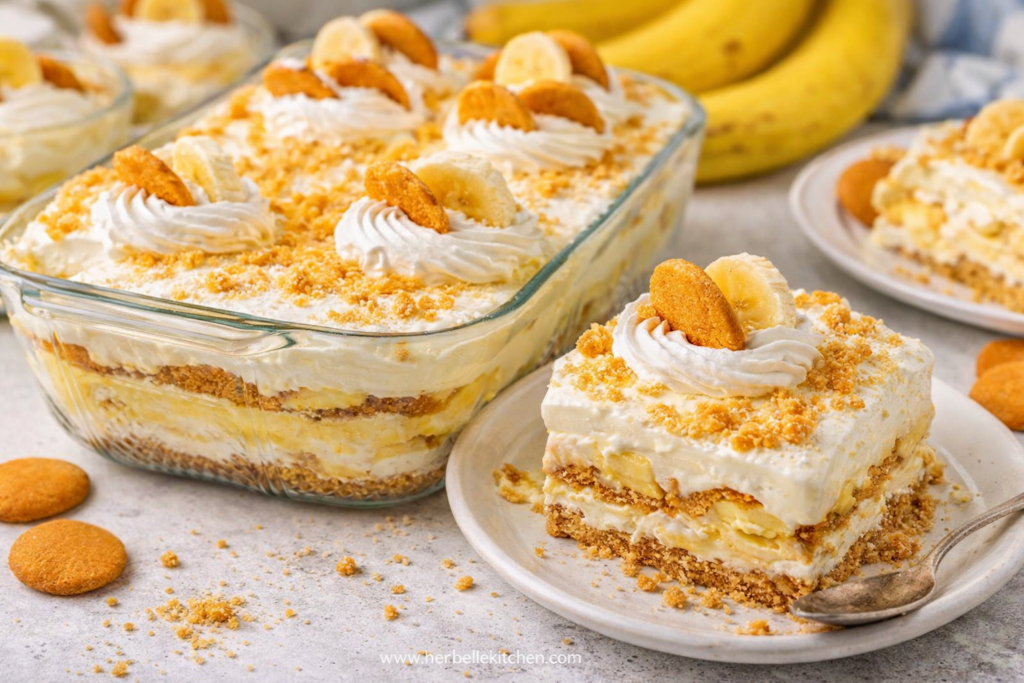 No Bake Lasagna Dessert Banana Pudding Layered Dessert Delight