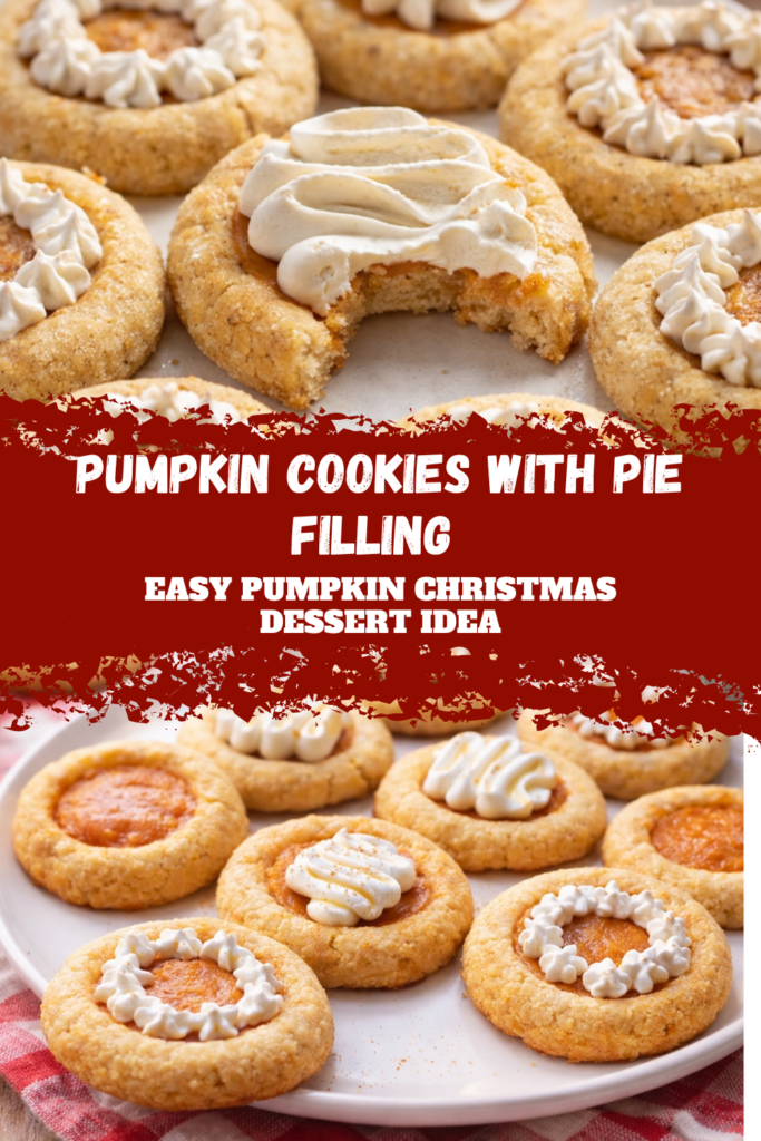 Pumpkin Cookies With Pie Filling – Easy Pumpkin Christmas Dessert Idea
