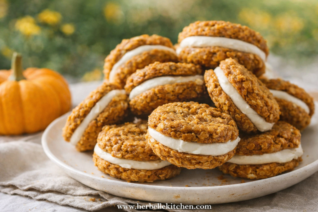 Pumpkin Oatmeal Cream Pies Fun Fall Baking & September Dessert Recipes