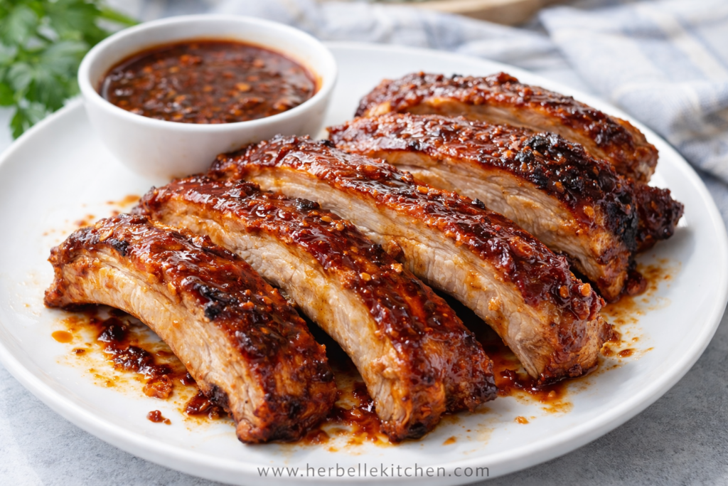 Sticky Oven Barbecue Ribs with Homemade Sauce Everyone Love