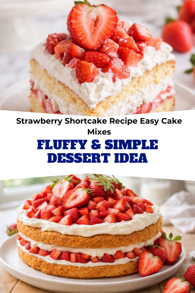 Strawberry Shortcake Recipe Easy Cake Mixes – Fluffy & Simple Dessert Idea