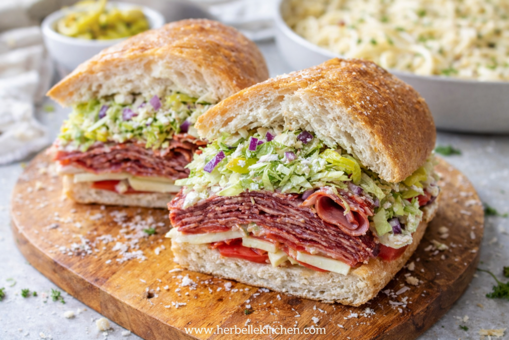 Toasted Italian Sub Sandwich – TikTok Viral Grinder Sandwich Recipe