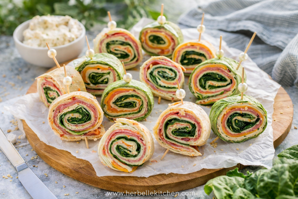 Vegetarian Pinwheel Sandwiches – Simple Picnic Food Ideas Everyone Loves