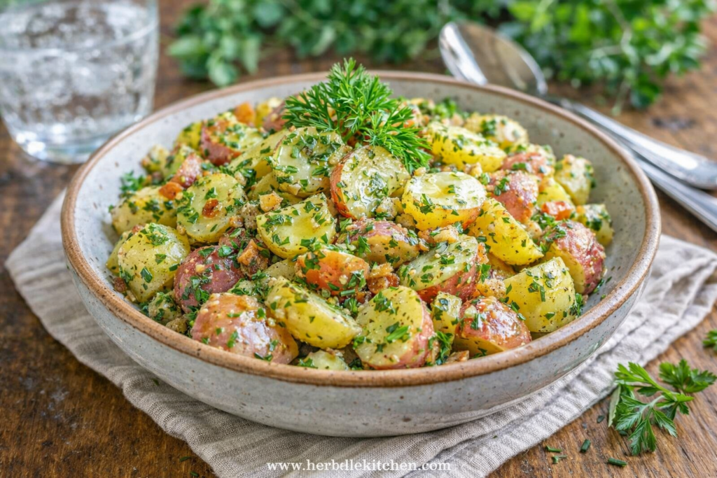 Warm French Potato Salad – Simple Herbed Potato Salad Recipe