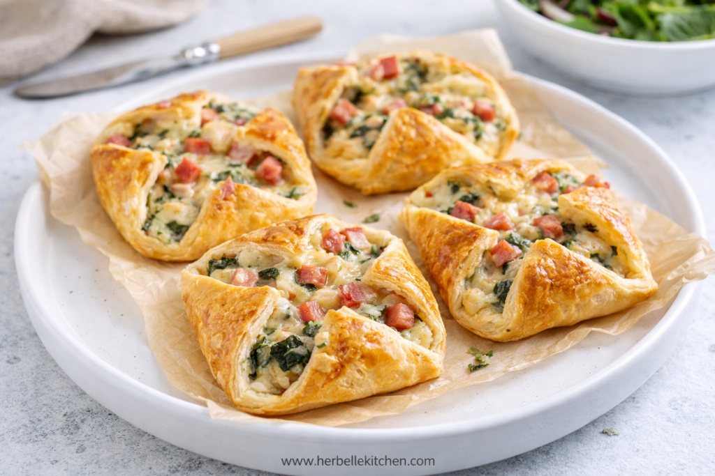 Easy Ham & Spinach Puffs – Tasty What To Do With Leftover Ham And Spinach