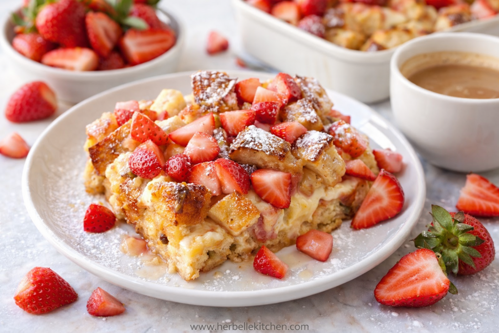 White Chocolate Croissant Bread Pudding – Cafe Food for Mother’s Day Brunch