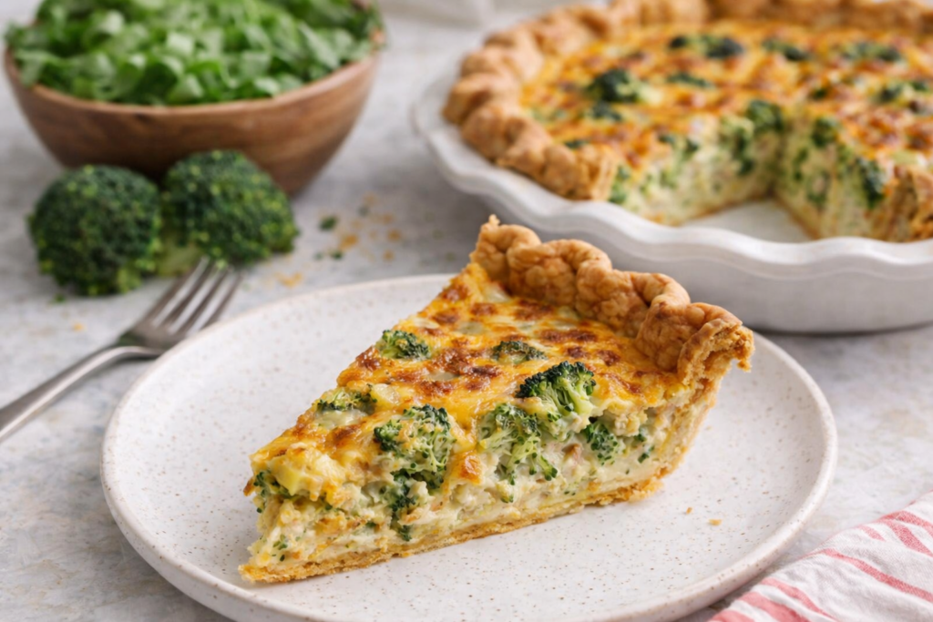 Broccoli and Cheddar Quiche – Easy Mother’s Day Brunch Recipe