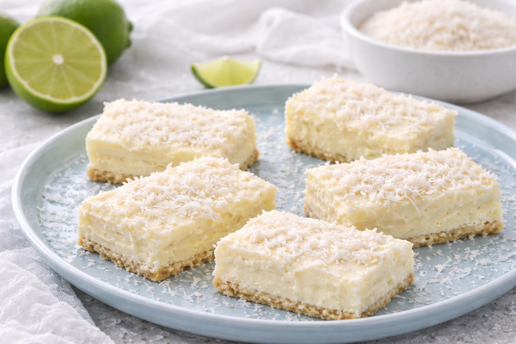 Coconut Lime Bars – Fresh Limes Recipes for Light Summer Desserts Cold