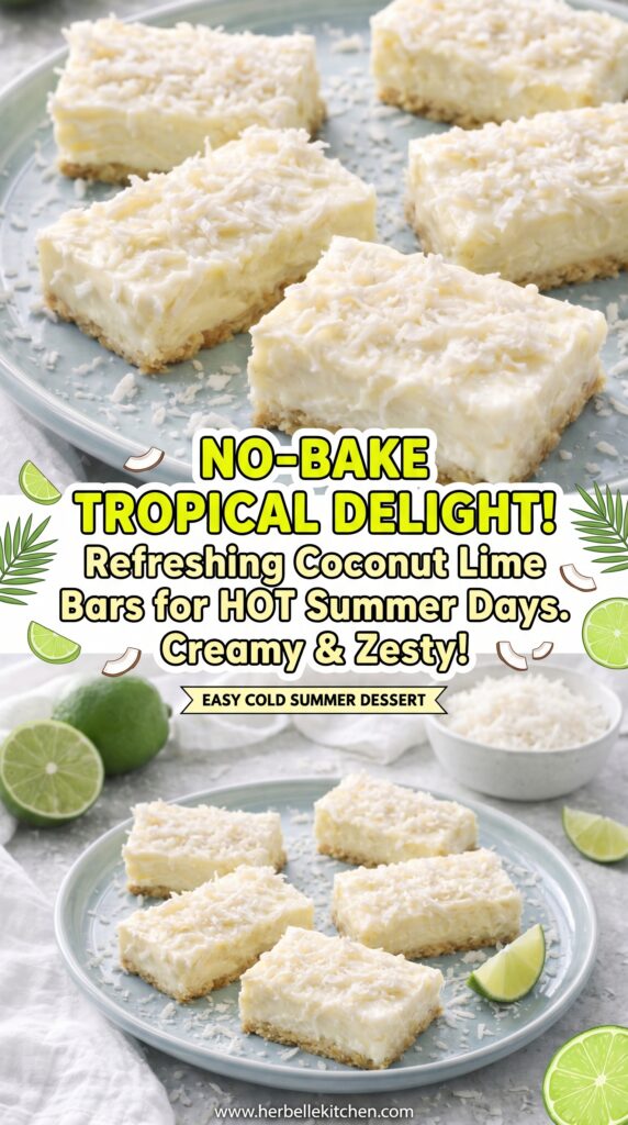 Coconut Lime Bars – Fresh Limes Recipes for Light Summer Desserts Cold