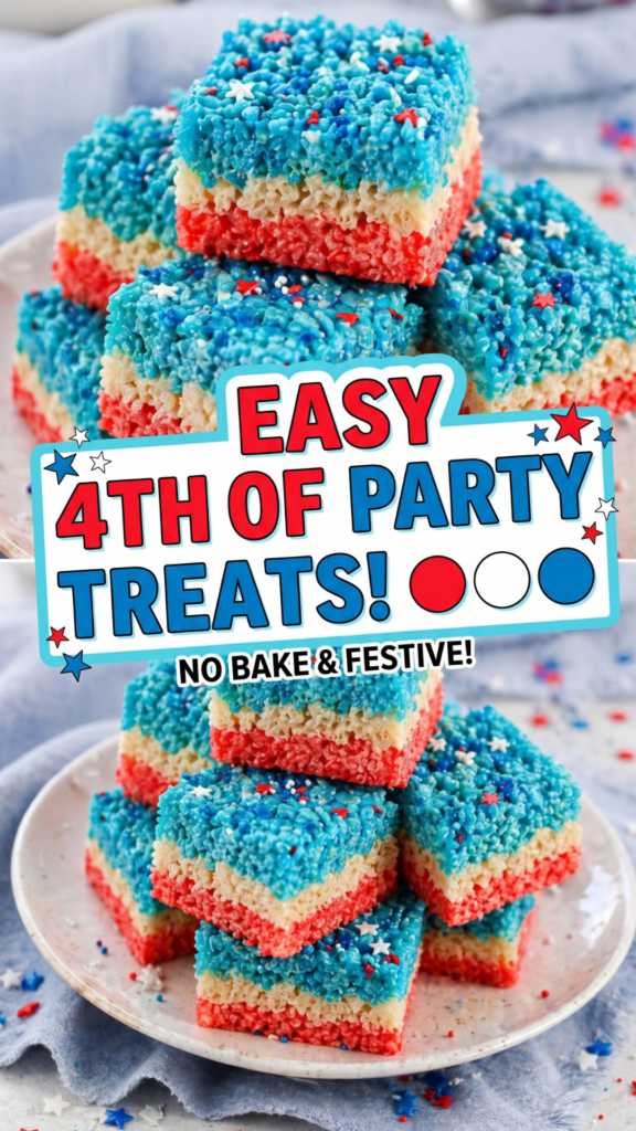 Easy 4th Of July Rice Krispies – Fun Patriotic Treats for Parties