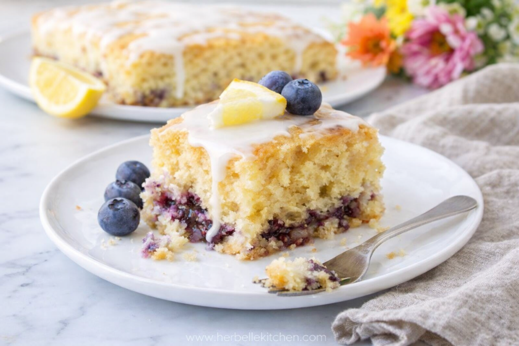 Easy Lemon Blueberry Sheet Cake Summer Day Sheet Cake for a Crowd