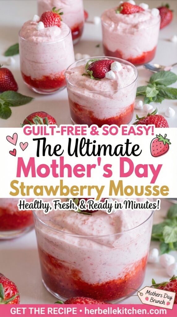 Healthy Fresh Strawberry Mousse – Guilt-Free Easy Strawberry Mousse Recipe