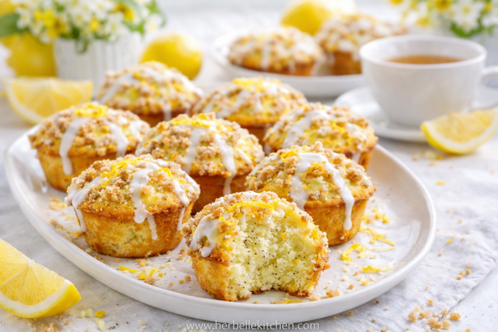 Lemon Poppy Seed Muffins – Healthy Cafe Food for Mother’s Day Brunch