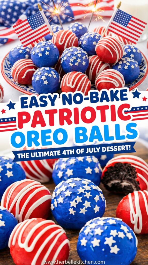 Patriotic Oreo Balls Recipe – Easy No-Bake 4th of July Dessert