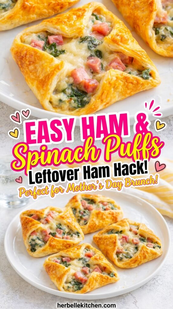 Easy Ham & Spinach Puffs – Tasty What To Do With Leftover Ham And Spinach