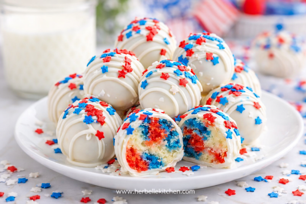 Red White And Blue Cake Pops – Fun 4th of July Treats for Parties