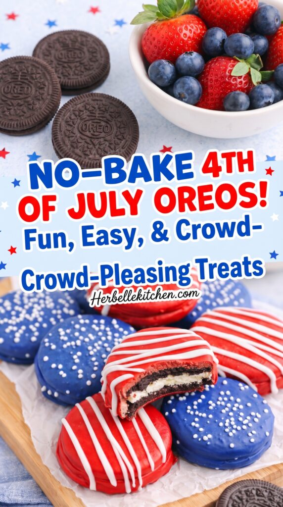 Red White And Blue Oreos – Fun 4th Of July Chocolate Covered Treats