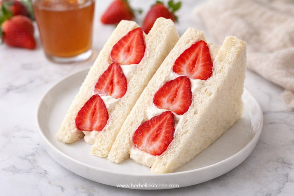 Strawberry Fruit Sando – Easy Japanese Fruit Sandwiches Tokyo Style