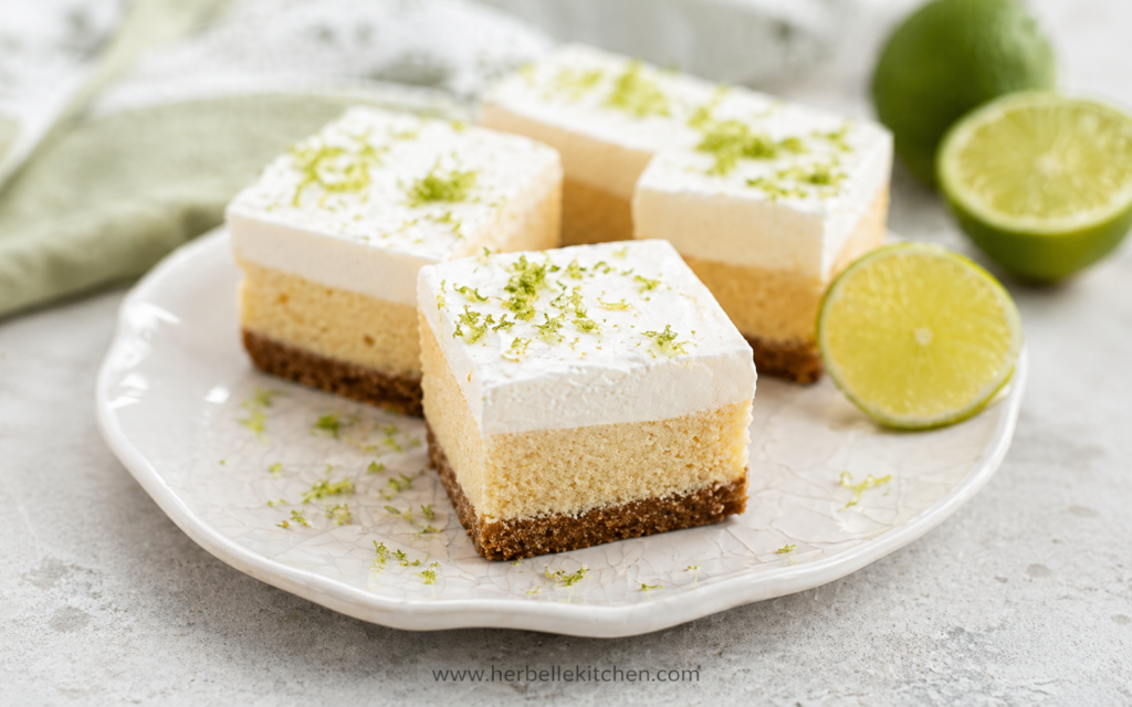 Tropical Key Lime Pie Blondies with Rich Citrus Flavor and Soft Texture