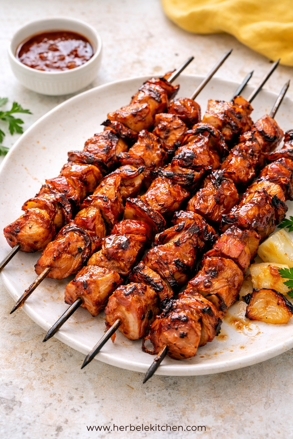 Chicken Bacon Kabobs on the Grill for an Easy Summer Dinner