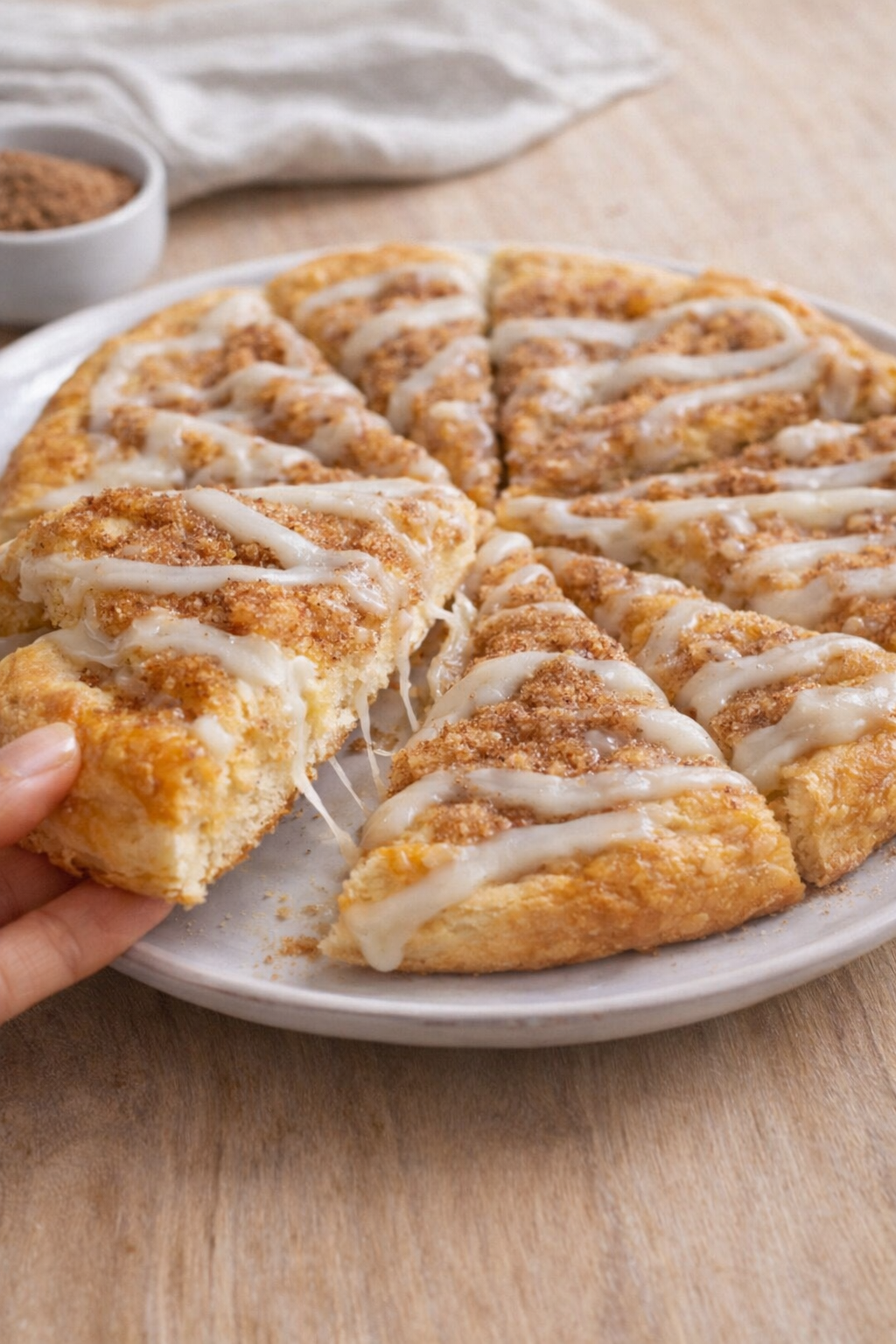 Cinnamon Crescent Roll Pizza – Quick Homemade Cinnamon Dessert Pizza