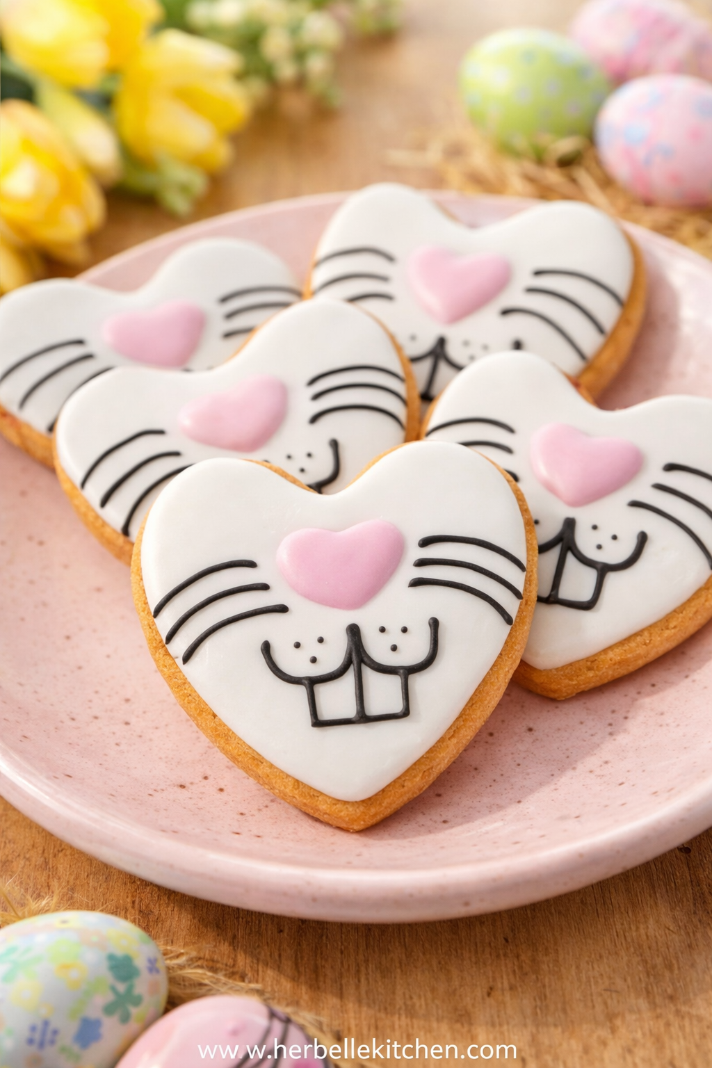 Easter Bunny Cookies – Cute Easter Sugar Cookies with Sugar Cookie Icing