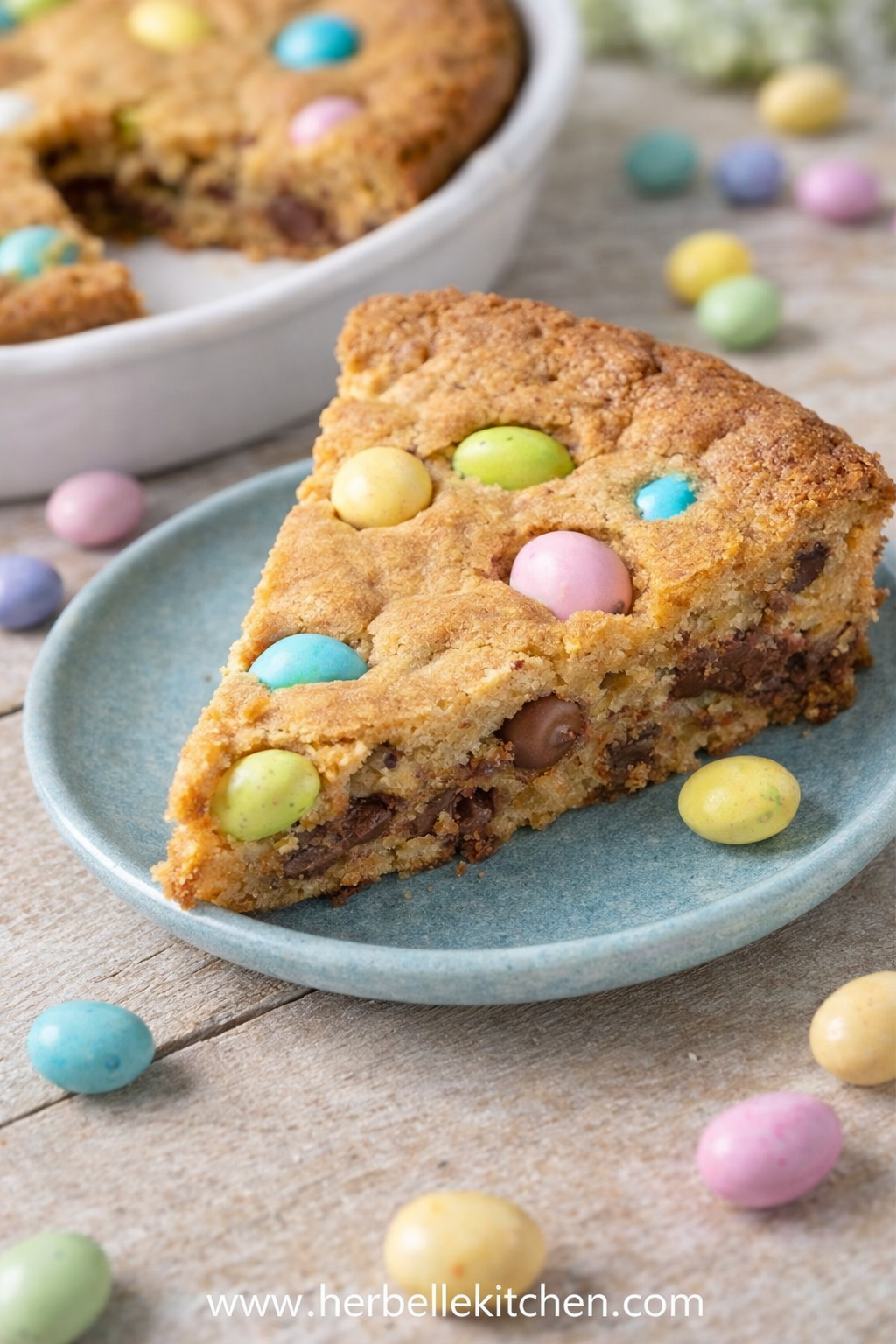 Easter Egg Cookie Cake Recipe – Easy Easter Chocolate Chip Cookie Cake for Parties