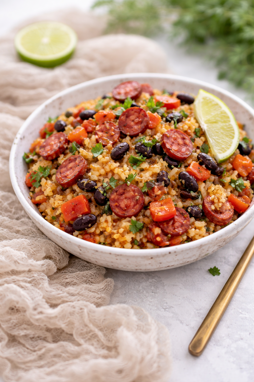 Easy Black Beans And Rice with Smoked Sausage – Simple One Pot Sausage Recipes