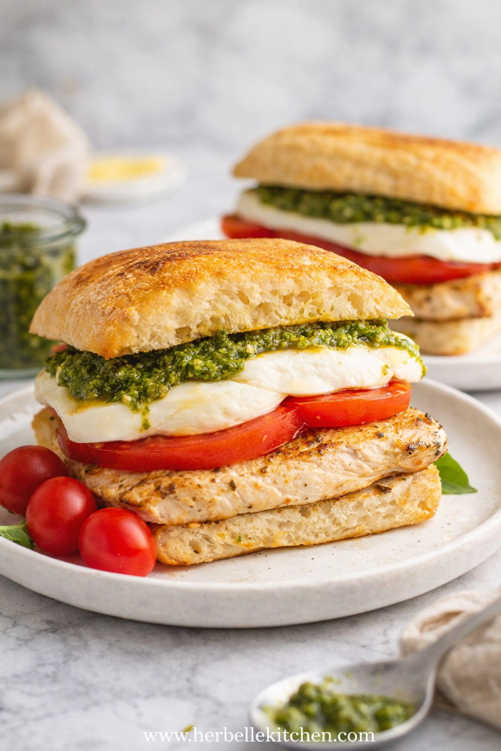 Easy Chicken Pesto Sandwich Recipe – Homemade Basil Pesto Chicken Sandwich