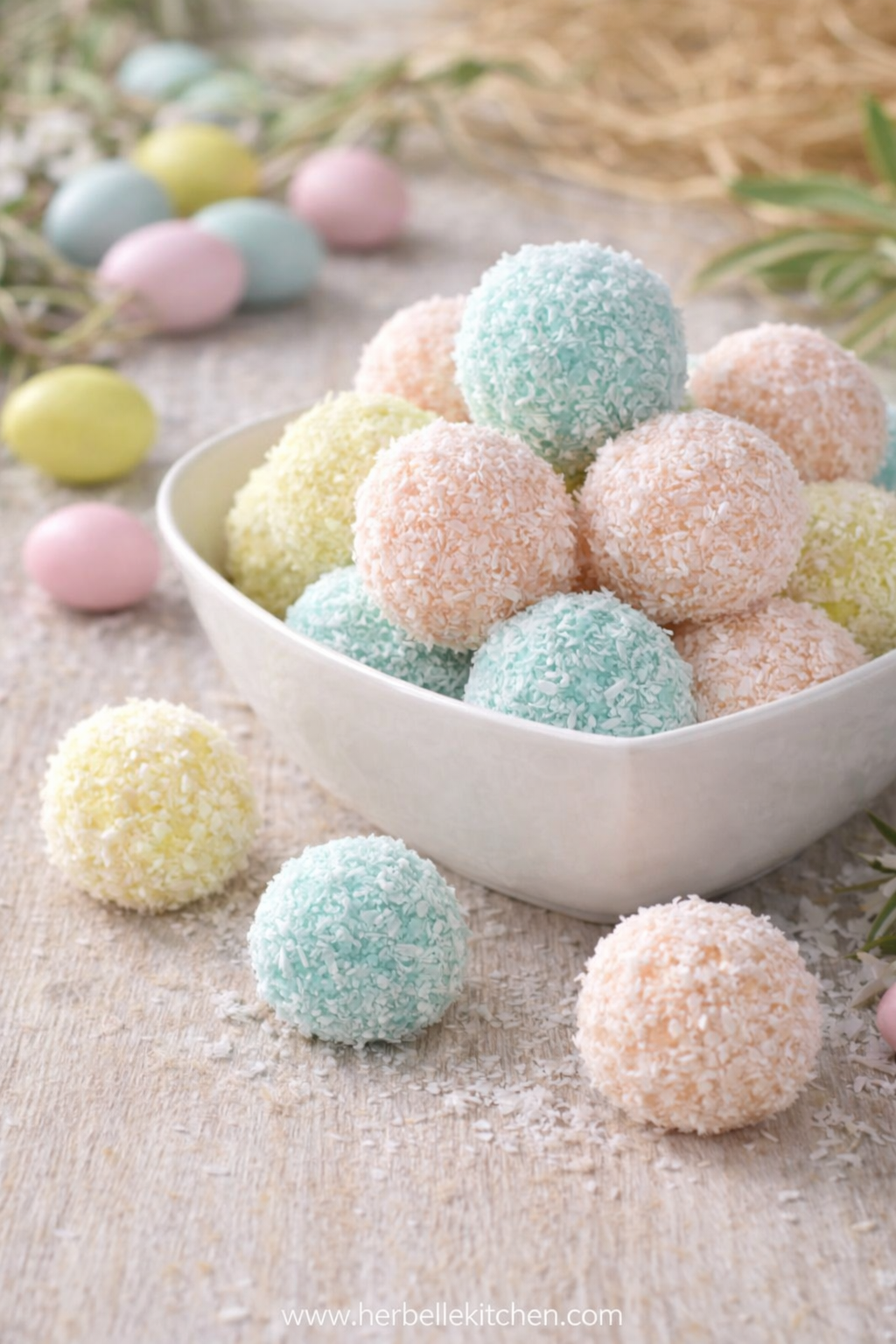 Easy Easter Bunny Coconut Tails – Easter Desserts for Kids to Make at Home