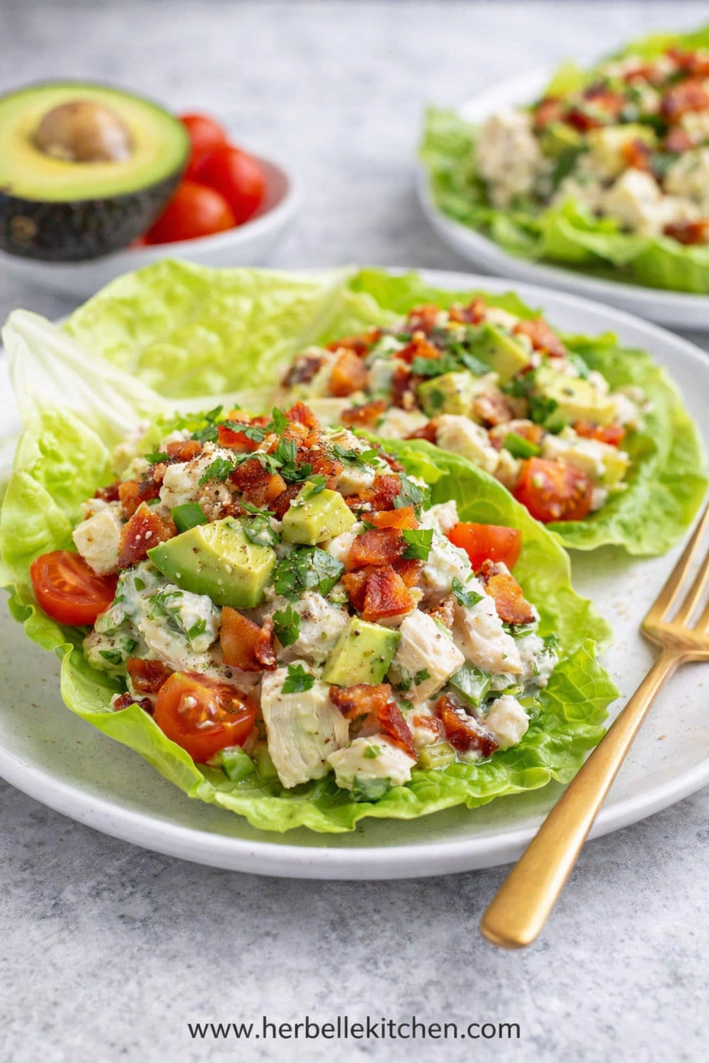 Fresh Chicken BLT Lettuce Wrap – Simple Lettuce Wrap Ideas for Lunch