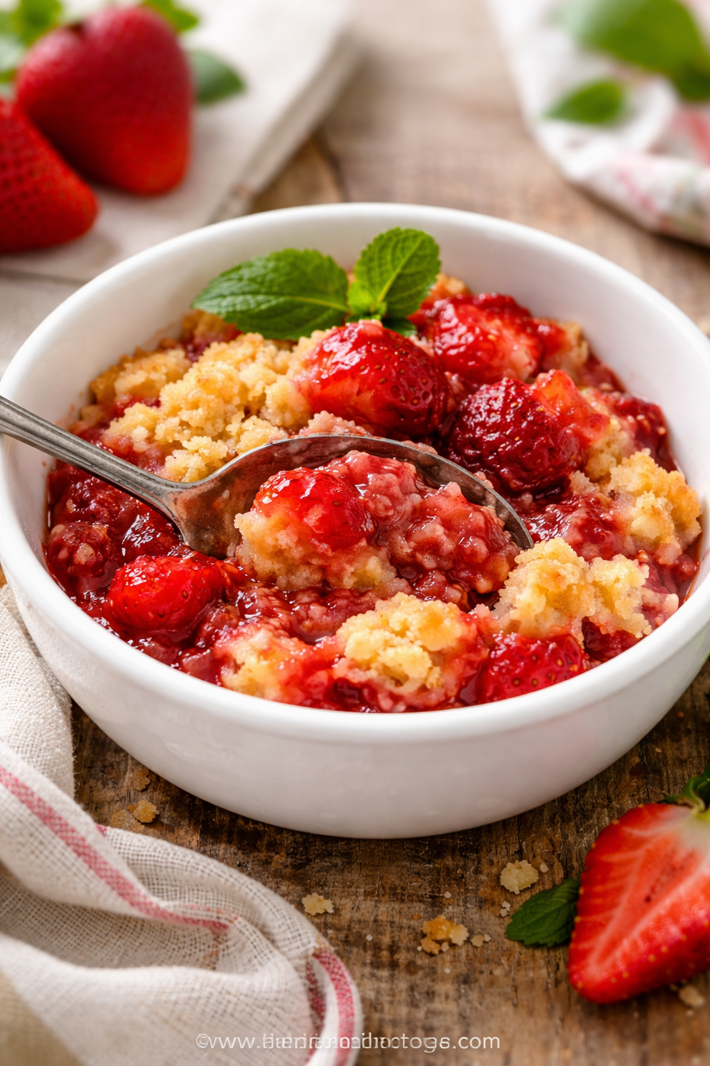 The Best Strawberry Cobbler Ever – Buttery Crumble Fruit Cobblers Dessert