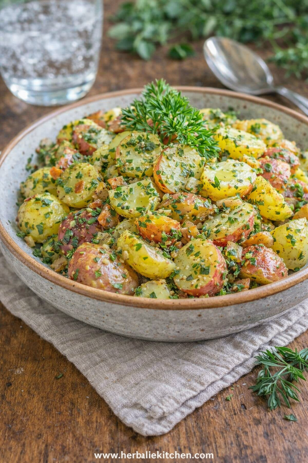 Warm French Potato Salad – Simple Herbed Potato Salad Recipe