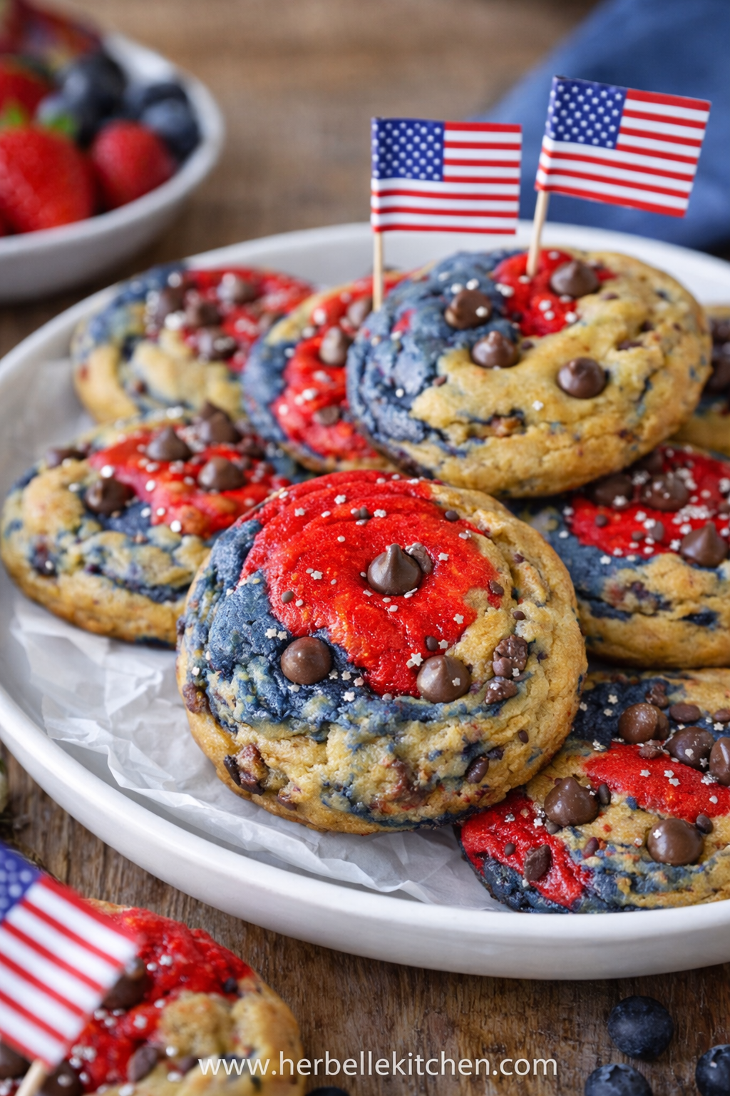 4th Of July Cookies – Easy Red And Blue Cookies for Patriotic Dessert