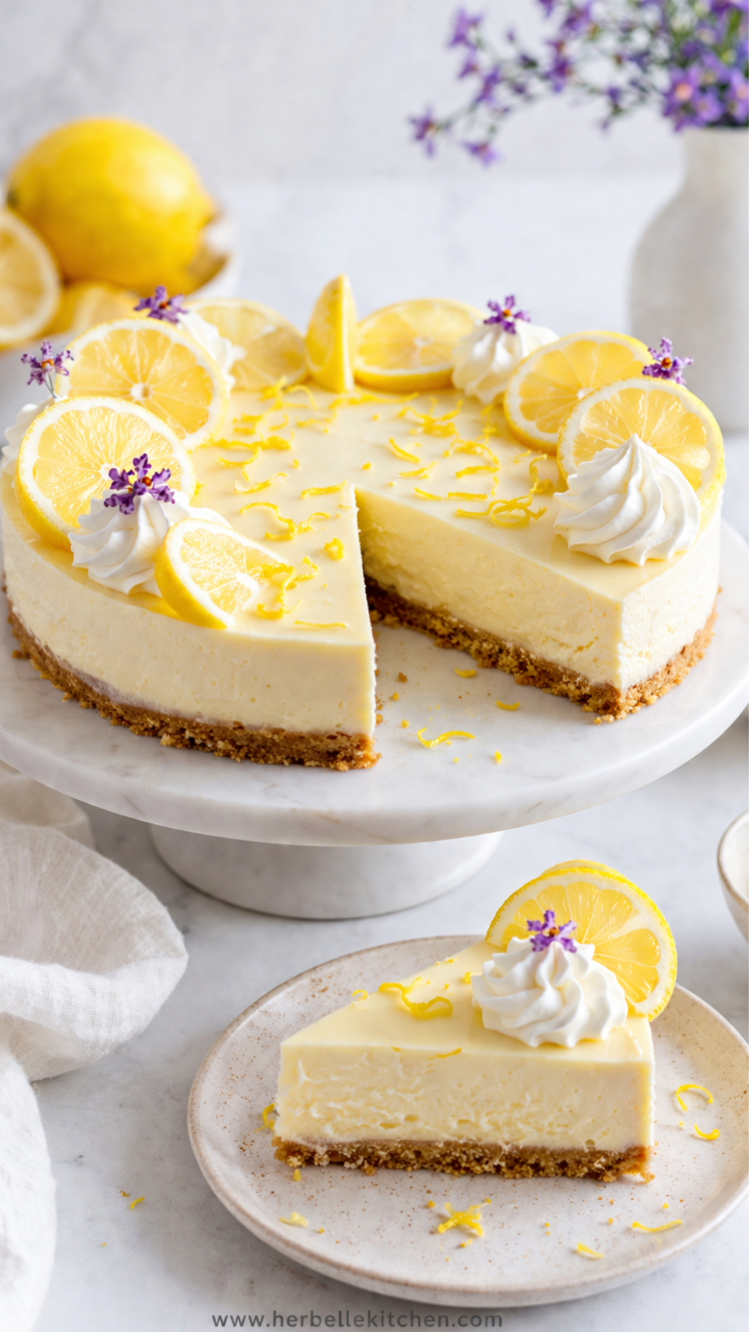 Best Cheesecake Recipe No Bake with Fresh Lemon Flavo