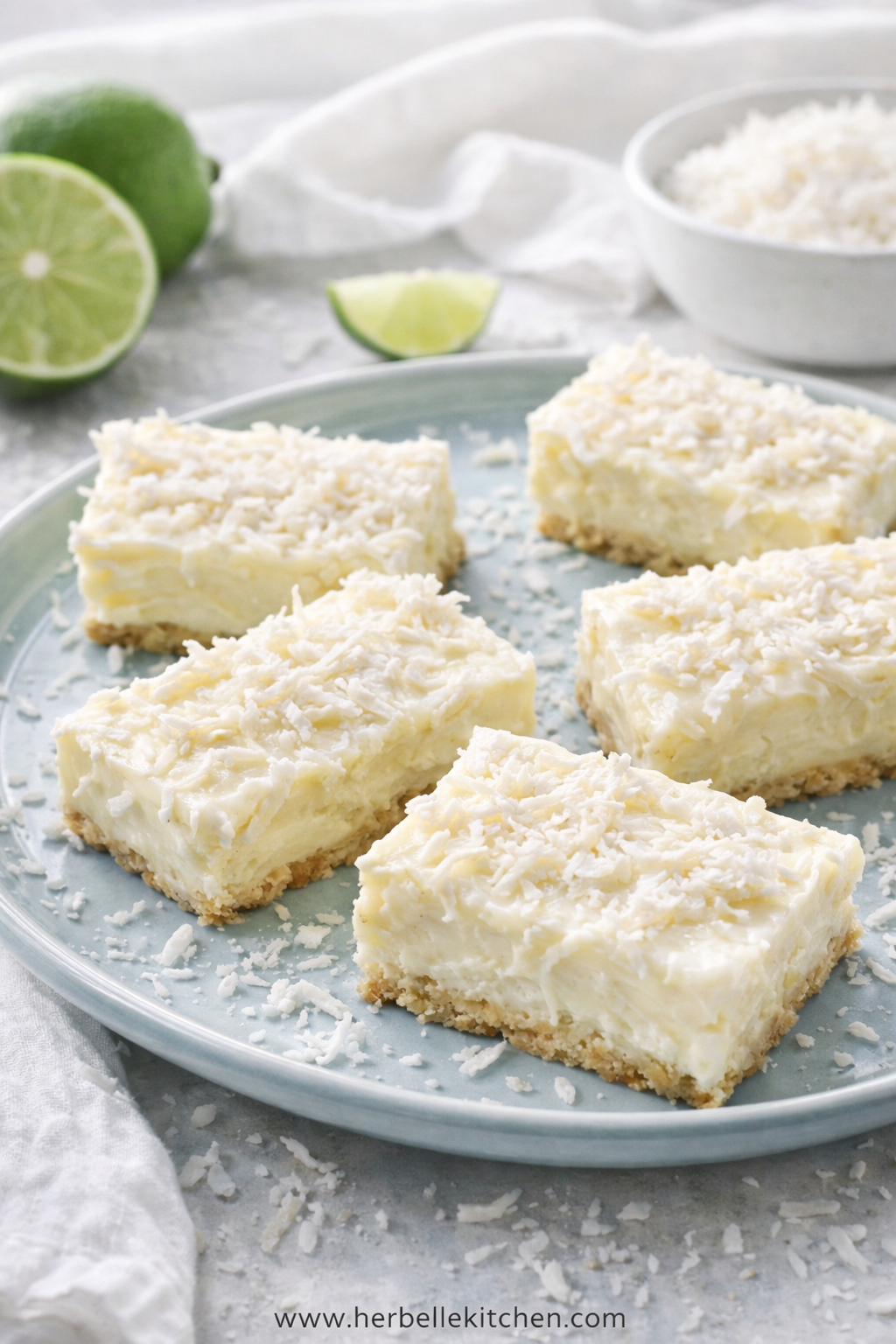 Coconut Lime Bars – Fresh Limes Recipes for Light Summer Desserts Cold