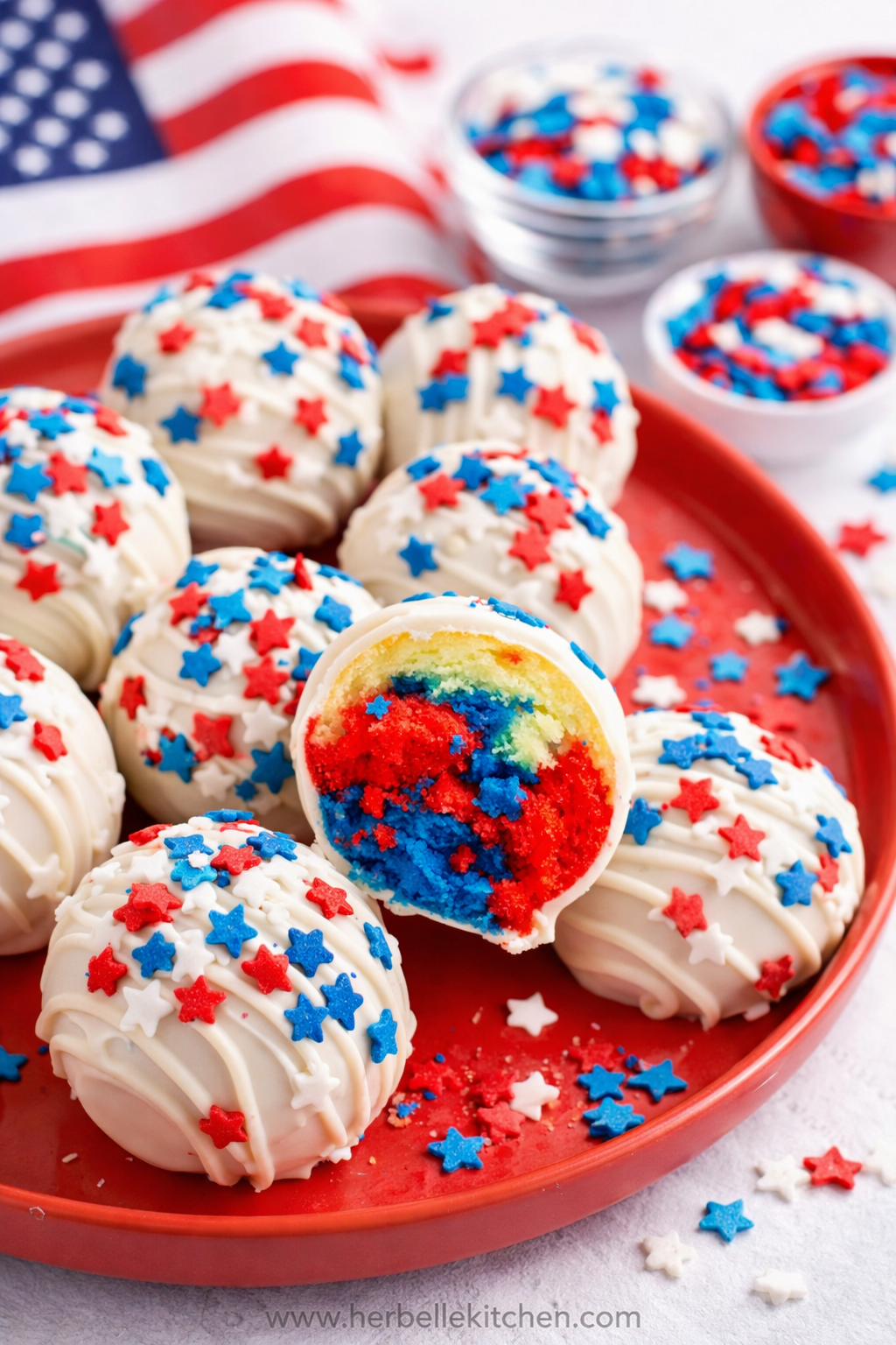 Red White And Blue Cake Pops – Fun 4th of July Treats for Parties